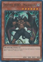 Destiny HERO - Malicious - RA03-EN001 -  Super Rare - 1st Edition